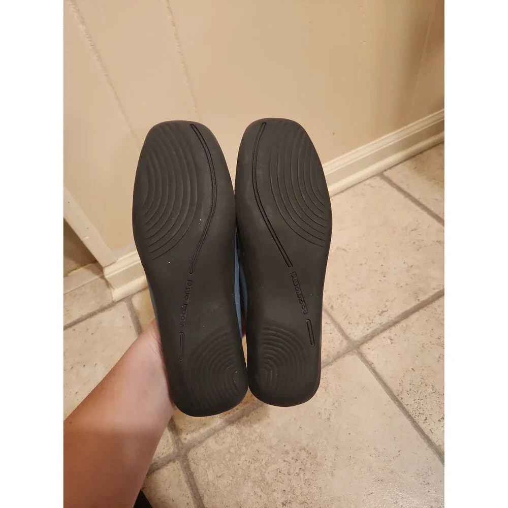 Rockport Women's Teal Blue Leather Loafers Size 9.5